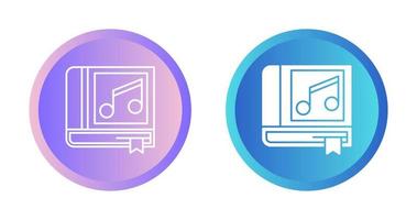 icône de vecteur de livre de musique