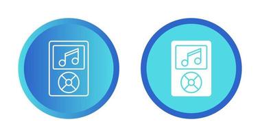 icône de vecteur de lecteur de musique