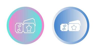 icône de vecteur de bon de réduction