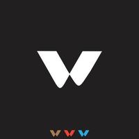 abstrait mw ou wm logo conception vecteur illustration