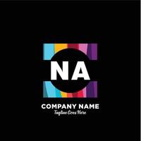 n / a initiale logo avec coloré modèle vecteur. vecteur