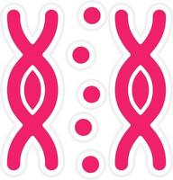chromosome vecteur icône style