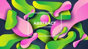 Nouveau moderne abstrait coloré biologique Contexte forme conception vecteur