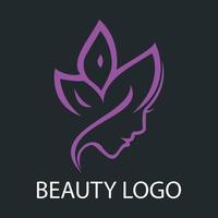 mode et beauté des produits soin de la peau salon logo vecteur