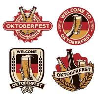 oktoberfest badge conception vecteur