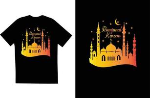 Ramadan t chemise conception vecteur illustration