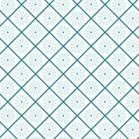 modèle sans couture japonais avec des fleurs et des carrés. fond bleu géométrique de vecteur. texture de fleur bloc d'impression pour tissu, textile d'habillement, papier d'emballage. graphique vectoriel oriental minimal.