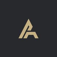 luxe et moderne aa lettre logo conception vecteur