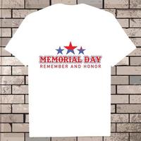 Mémorial journée T-shirt vecteur illustration, Etats-Unis drapeau