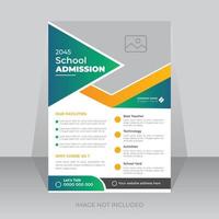 privé école éducation admission affiche modèle conception vecteur