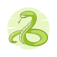 mignonne serpent animal dessin animé conception vecteur