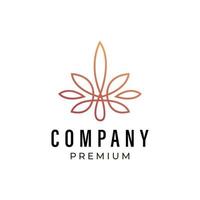 unique, moderne, et luxueux feuille logo style, adapté pour spa, peau se soucier, bien-être entreprises, et autre similaire les industries. vecteur