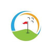 le golf logo modèle icône conception vecteur