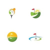 le golf logo modèle icône conception vecteur