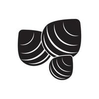 mer coquille logo icône, vecteur illustration modèle conception