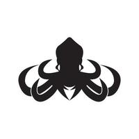 calamar icône vecteur illustration logo conception