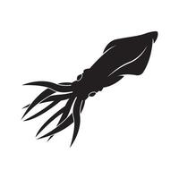 calamar icône vecteur illustration logo conception