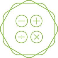 icône de vecteur de symboles mathématiques