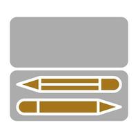 crayon boîte vecteur icône style