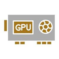 GPU vecteur icône style