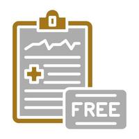 gratuit médical vérification vecteur icône style