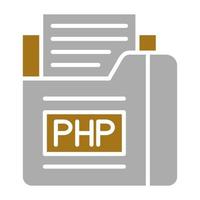 php fichier vecteur icône style