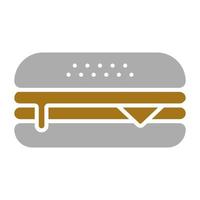 fromage Burger vecteur icône style