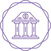 icône de vecteur de bâtiment de banque