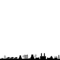 silhouette de le Urbain paysage vecteur