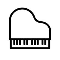 piano icône vecteur. piano illustration signe. la musique symbole. solfège logo. vecteur