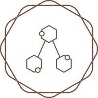 icône de vecteur de structure chimique