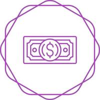 icône de vecteur de billet de dollar
