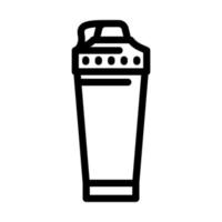 Mixeur smoothie boisson ligne icône vecteur illustration