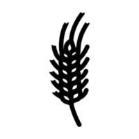 plante vert blé ligne icône vecteur illustration