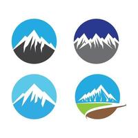 images de logo de montagne vecteur