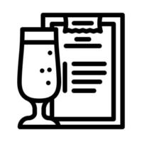 smoothie recette boisson ligne icône vecteur illustration