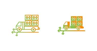 icône de vecteur de points de livraison multiples