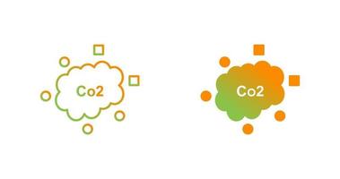 icône de vecteur de dioxyde de carbone