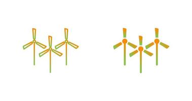 icône de vecteur de plusieurs moulins à vent
