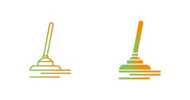 icône de vecteur de brosse de nettoyage