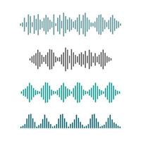 images d'ondes sonores vecteur