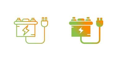 icône de vecteur de chargeur de batterie