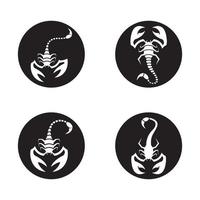 illustration des images du logo scorpion vecteur