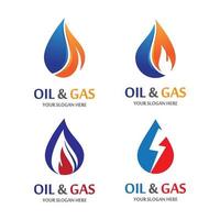 images du logo du pétrole et du gaz vecteur