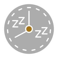 Naturel sommeil programme vecteur icône style