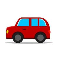 voiture illustration dans rouge Couleur pour enfants livre vecteur