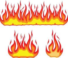 flamme Feu chaud brûler vecteur image des illustrations