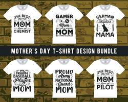 les mères journée et maman T-shirt conception empaqueter, content les mères journée T-shirt ensemble, vecteur