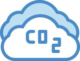 CO2 nuage vecteur