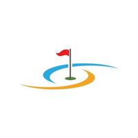 le golf logo modèle icône conception vecteur